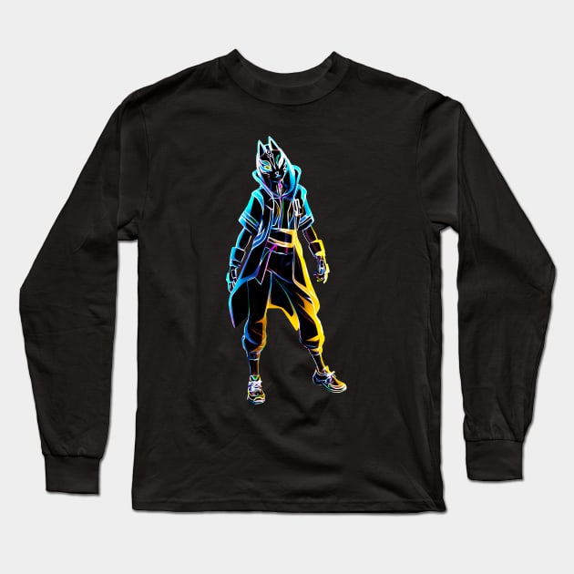 Fornite game illustrations Long Sleeve T-Shirt by Sandee15